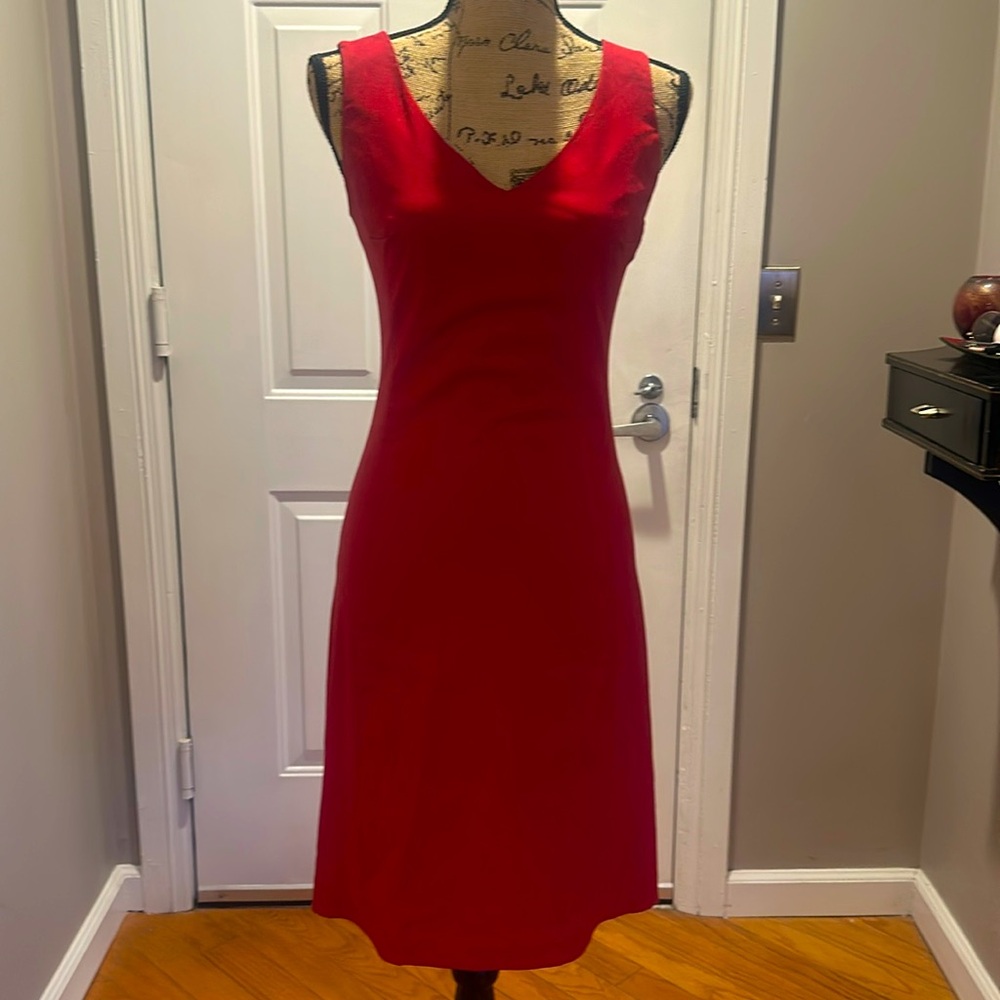 French Connection Red midi dress size 2